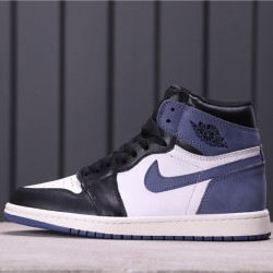 Air Jordan 1 High "Blue Moon" 555088-115 Modrá Bílá Černá