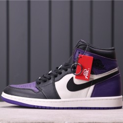 Air Jordan 1 "Court Purple" 555088-501 Fialová Černá Bílá