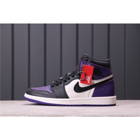 Air Jordan 1 Court Purple 555088-501 Fialová Černá Bílá