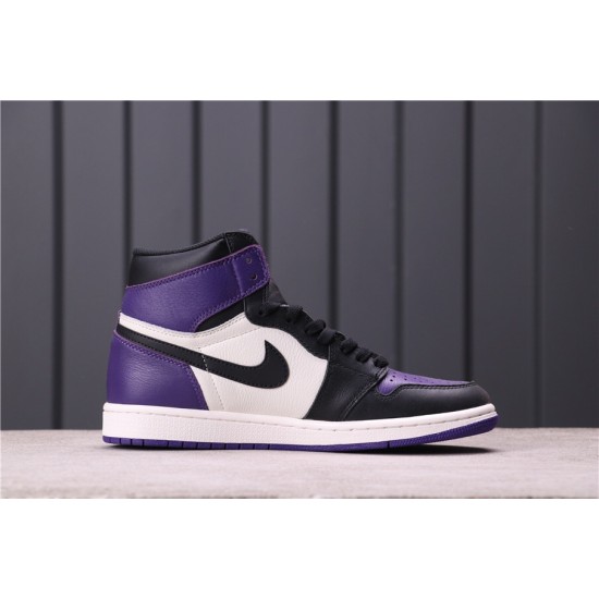 Air Jordan 1 Court Purple 555088-501 Fialová Černá Bílá