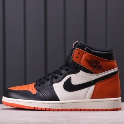 Air Jordan 1 "Shattered Backboard" 555088-005 Oranžová černá Bílá