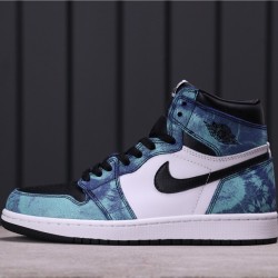 Air Jordan 1 "Tie-Dye" CD0461-100 Modrá Bílá černá