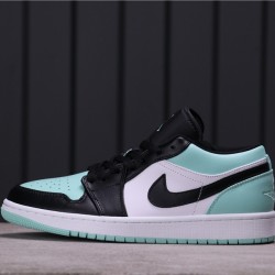 Air Jordan 1 Low "Emerald Rise" 553558-117 Zelená Bílá černá