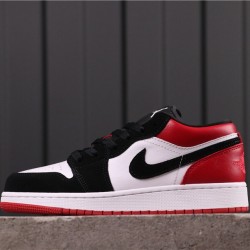 Air Jordan 1 Low "Black Toe" 553558-116 Red Black White