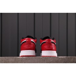 Air Jordan 1 Low "Black Toe" 553558-116 Red Black White