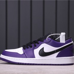 Air Jordan 1 Low "Court Purple" 553558-500 Purple Black White