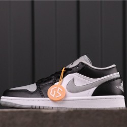 Air Jordan 1 Low "Light Smoke Grey" 553558-039 Černá Šedá Bílá