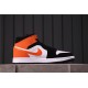 Air Jordan 1 Mid "Shattered Backboard" 554724-058 Oranžová Černá Bílá