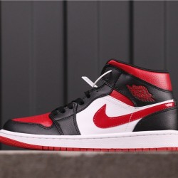 Air Jordan 1 Mid "Bred Toe" 554724-066 černá Bílá červená