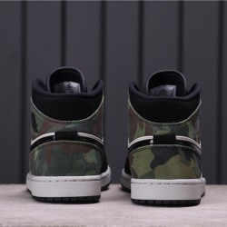 Air Jordan 1 Mid "CAMO" CW5490-001 černá Bílá Zelená