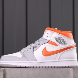 Air Jordan 1 Mid "EQUALITY" CW7591-100 Bílá Šedá Oranžová