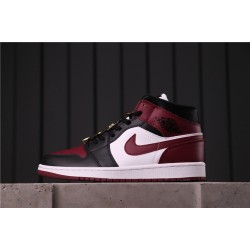 Air Jordan 1 Mid CZ4385-016 vínově červená Bílá černá