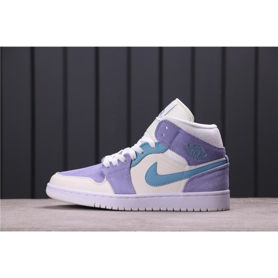 Air Jordan 1 Mid "Gets Made Over" DA4666-100 Fialová Bílá Modrá