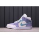 Air Jordan 1 Mid "Gets Made Over" DA4666-100 Fialová Bílá Modrá