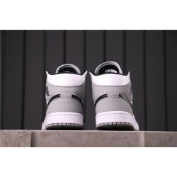 Air Jordan 1 Mid "Light Smoke Grey" 554724-092 šedá Bílá černá