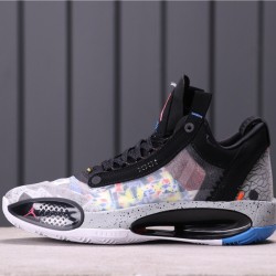 Air Jordan 34 Low "Print" CZ7746-008 černá Bílá