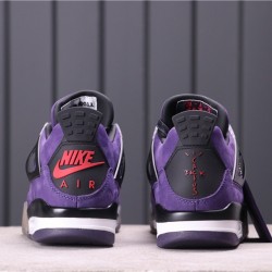 Travis Scott x Air Jordan 4 "Purple" 308497-510 Purple Black