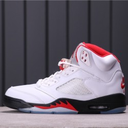 Air Jordan 5 "Fire Red" DA1911-102 White Red Black