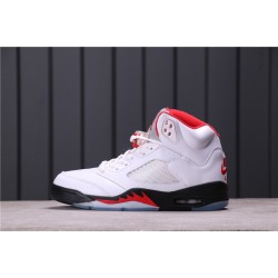 Air Jordan 5 "Fire Red" DA1911-102 White Red Black