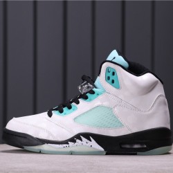 Air Jordan 5 "Island Green" CN2932-100 White Blue Black