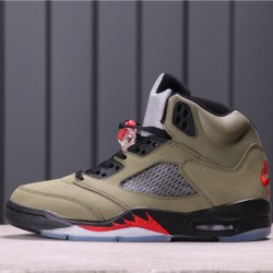 Air Jordan 5 "Oregon Ducks" CT8480-210 Army Green Black