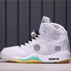 Air Jordan 5 SP "Michigan" CT8480-100 Bílá Zelená Žlutá