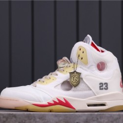 Air Jordan 5 SP "Michigan" CT8480-100 White Red Black