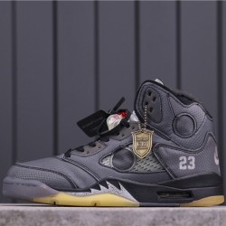 OFF-WHITE x Air Jordan 5 "Oregon Ducks" CT8480-001 šedá černá žlutá