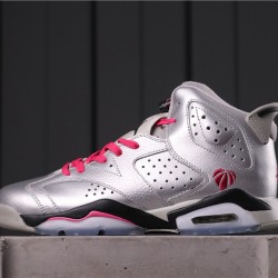 Air Jordan 6 GS "VALENTINE'S DAY" 543390-009 Stříbrná růžová