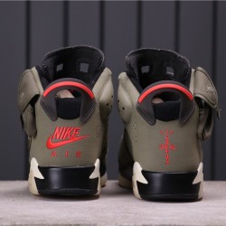 Travis Scott x Air Jordan 6 "Medium Olive" CN1084-200 vojenská Zelená Černá