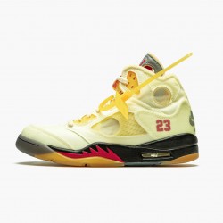 Pánské Nike Off-White x Air Nike Jordan 5 Retro Sail DH8565-100 obuv